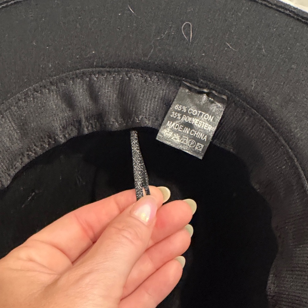 Custom Black Fedora with Rhinestone band Embellishments - Picture 5 of 5